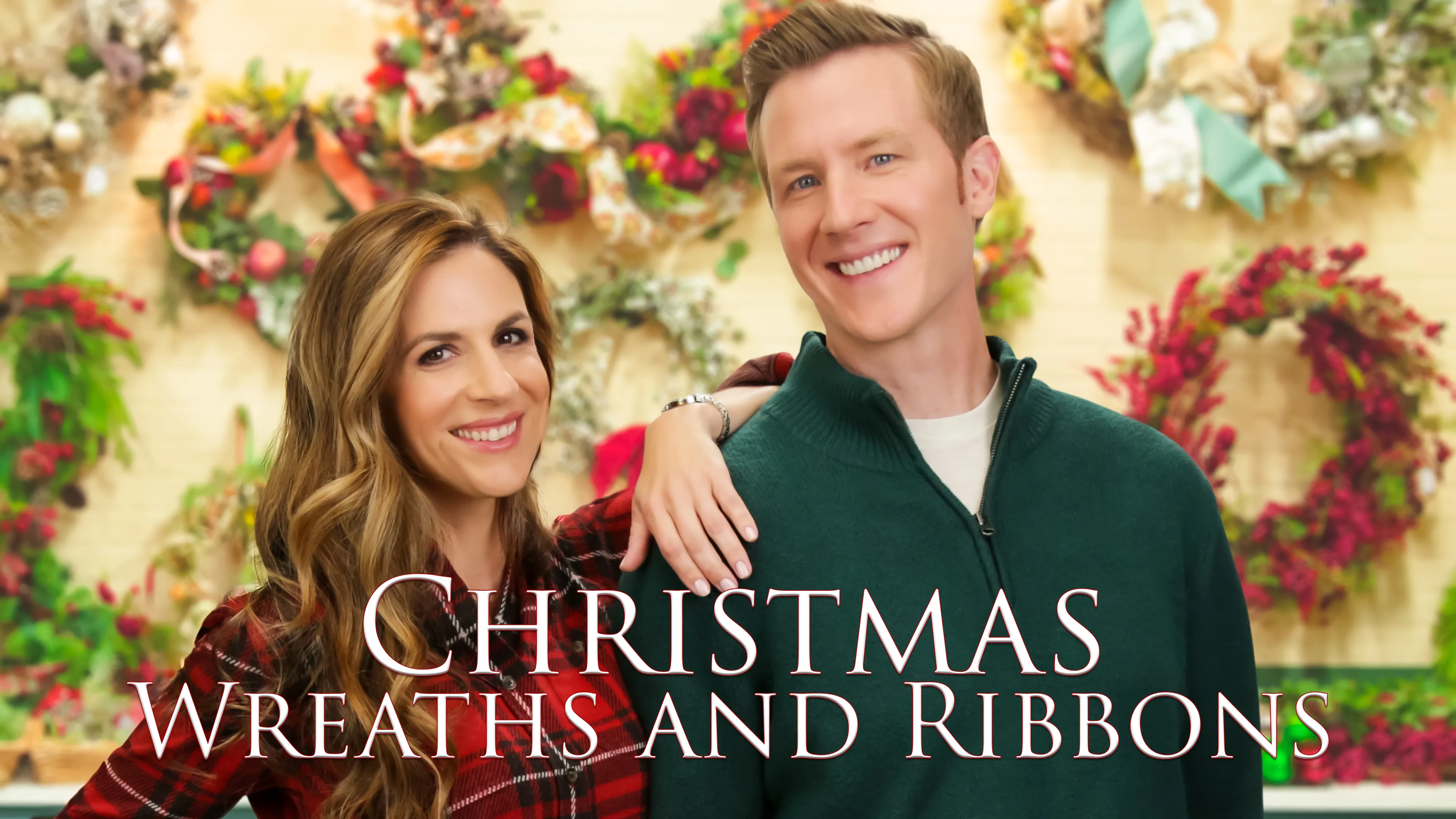 Christmas Wreaths and Ribbons poster